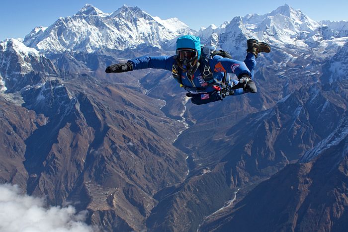 Skydiving Over Mount Everest, Nepal