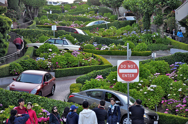 Drive Down That Windy Road Of The Lombard Street