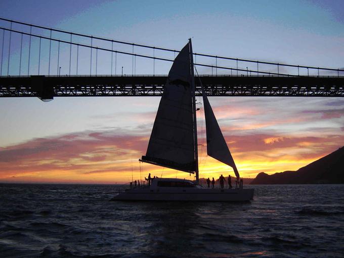 Sunset Cruise Along The Harbor Of SFO