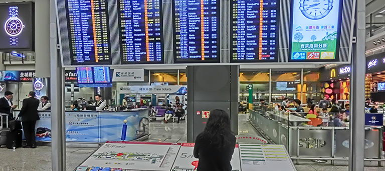 You Can Check The Airport Monitors For Flight Information