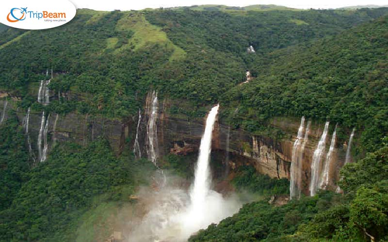 Seven Sisters Falls Meghalaya