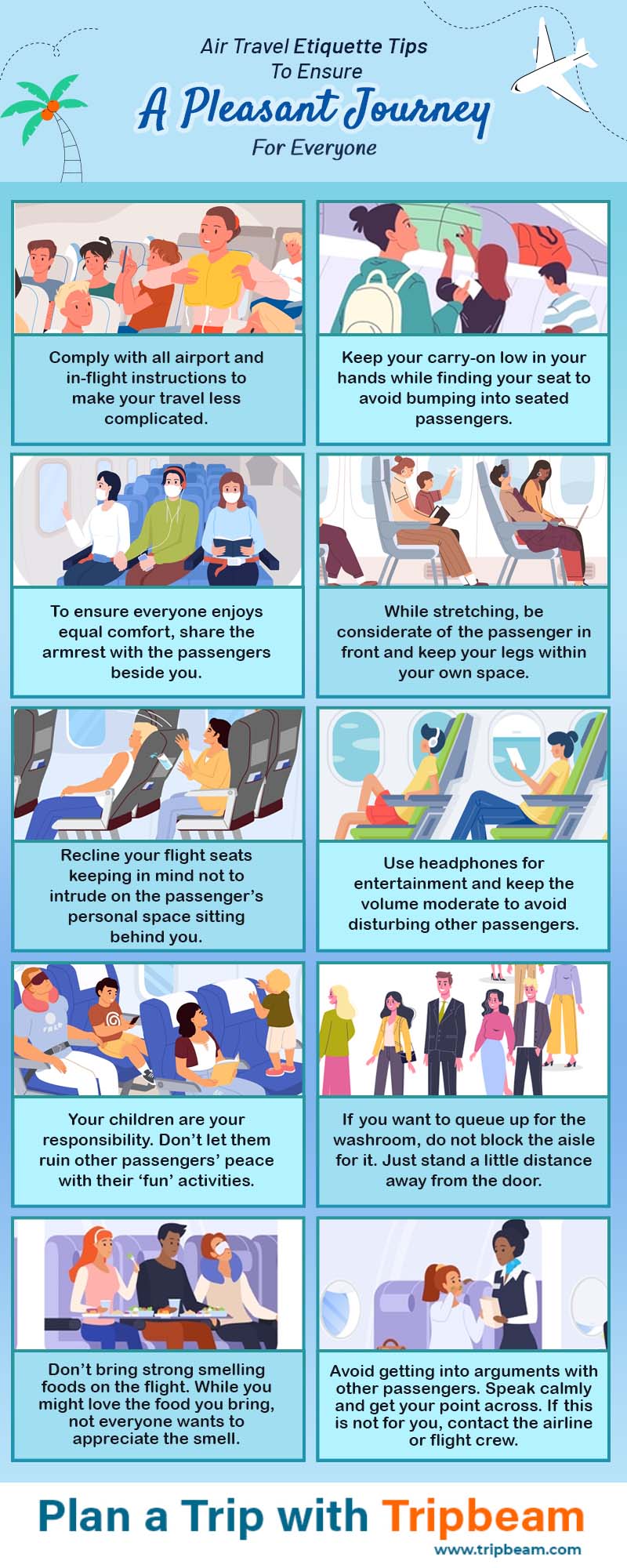 Infographic Air Travel Etiquette Tips To Ensure A Pleasant Journey For Everyone – tripbeam com copy